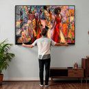 African American Jazz Singer Canvas Art — Red Dress Black by MyGreatCanvas | Canvas Wall Art Prints | Photo Prints & Wall Decor