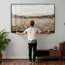 Neutral Wildflower Field Canvas Wall Art — Beige Earth Tone by MyGreatCanvas | Canvas Wall Art Prints | Photo Prints & Wall Decor