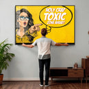 Pop Art Print Bathroom Sign Wall Art Canvas Print — Funny by MyGreatCanvas | Canvas Wall Art Prints | Photo Prints & Wall Decor