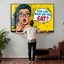 Pop Art Print Bathroom Sign Wall Art Canvas Print — Funny by MyGreatCanvas | Canvas Wall Art Prints | Photo Prints & Wall Decor