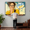 Pop Art Print Bathroom Sign Wall Art Canvas Print — Funny by MyGreatCanvas | Canvas Wall Art Prints | Photo Prints & Wall Decor