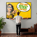 Pop Art Print Bathroom Sign Wall Art Canvas Print — Funny by MyGreatCanvas | Canvas Wall Art Prints | Photo Prints & Wall Decor