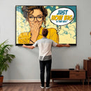Pop Art Print Bathroom Sign Wall Art Canvas Print — Funny by MyGreatCanvas | Canvas Wall Art Prints | Photo Prints & Wall Decor