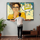 Pop Art Print Bathroom Sign Wall Art Canvas Print — Funny by MyGreatCanvas | Canvas Wall Art Prints | Photo Prints & Wall Decor