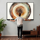 Natural Wood Slice Wall Art Canvas Print, Tree Ring Wall by MyGreatCanvas | Canvas Wall Art Prints | Photo Prints & Wall Decor