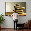 Zen Stone Wall Art Canvas Print, Balanced Rock Stack Framed by MyGreatCanvas | Canvas Wall Art Prints | Photo Prints & Wall Decor