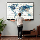 Watercolor World Map Canvas Wall Art Print – Abstract by MyGreatCanvas | Canvas Wall Art Prints | Photo Prints & Wall Decor
