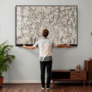Abstract Horse Sketch Wall Art | Ready to Hang and Framed |