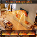 33/36-Inch Electric Fireplace Insert 750W/1500W Recessed Fireplace Heater by LJGDeals