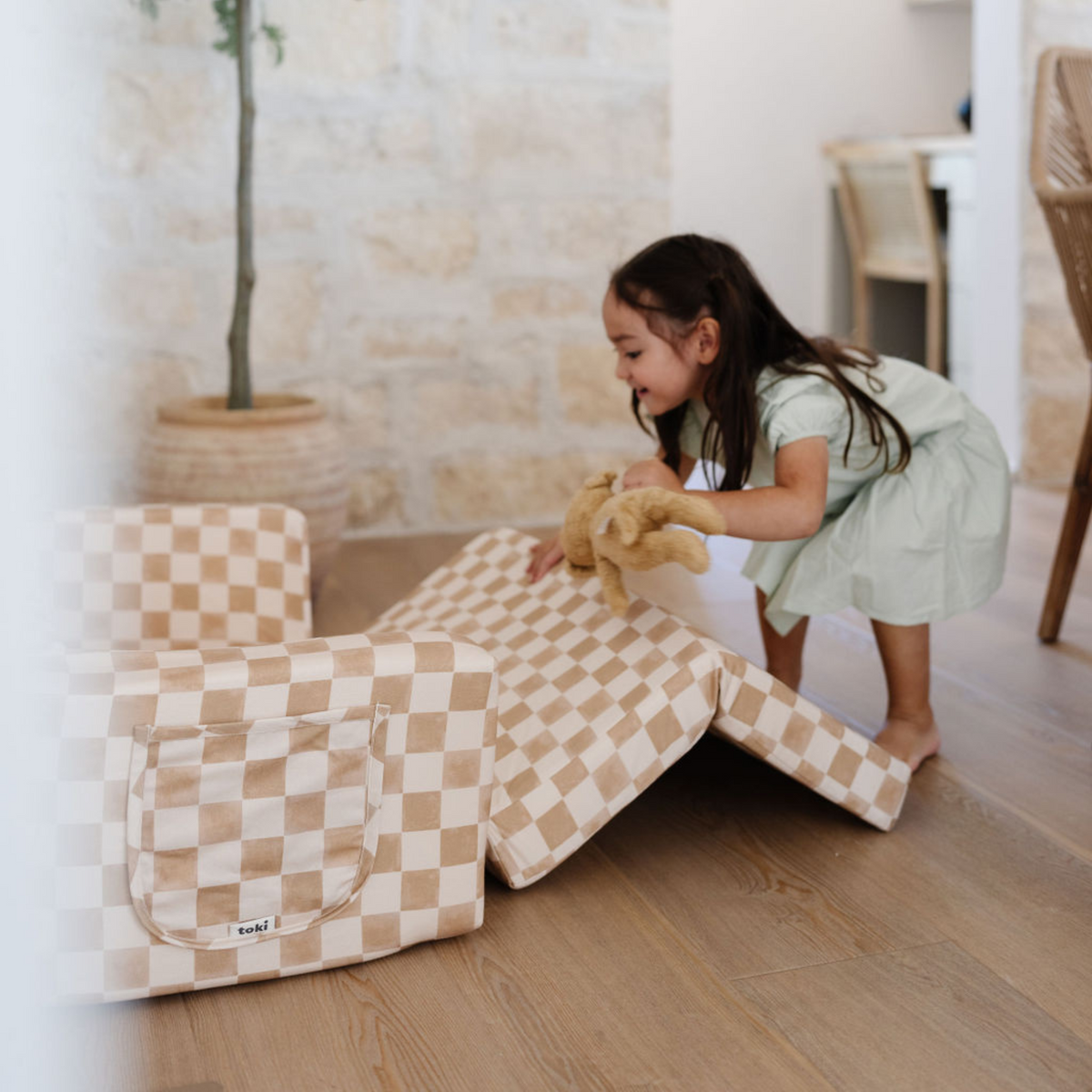 Checker Toffee Play Couch, photo 5 of 6