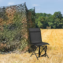 All weather Outdoor Foldable 360 Degree Swivel Chair with Iron Frame by LJGDeals