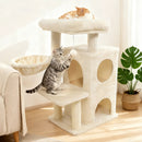 33.5 Inch Cute Kitten Tower with 2-Tier Condo and Padded Top Perch by LJGDeals