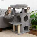 33.5 Inch Cute Kitten Tower with 2-Tier Condo and Padded Top Perch by LJGDeals