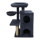 33.5 Inch Cute Kitten Tower with 2-Tier Condo and Padded Top Perch by LJGDeals