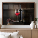 Red Wine and Bottle Canvas Print