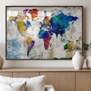 World Map Canvas Print – Framed Travel Map Wall Art for by MyGreatCanvas | Canvas Wall Art Prints | Photo Prints & Wall Decor