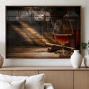Whiskey and Cigar Wall Art Canvas Print by MyGreatCanvas | Canvas Wall Art Prints | Photo Prints & Wall Decor