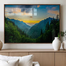 Green Forest Wall Art Canvas Print