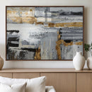 Abstract Painting Canvas Wall Art Print Paint Drip Art Brush