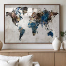 World Map Canvas Print – Framed Travel Map Wall Art for by MyGreatCanvas | Canvas Wall Art Prints | Photo Prints & Wall Decor