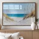 Serene Coastal Dune Path with Ocean View, 3-Panel Beach