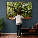 Angel Oak Tree Wall Art Canvas Print | Forest Tree Nature