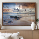 Serene Weather On The Beach Wall Art Canvas Print