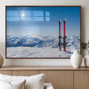 Ski Season Snow Wall Art Canvas Print
