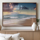 Cloudy Weather Beach Sunset Canvas Print | Sunrise Wall Art by MyGreatCanvas | Canvas Wall Art Prints | Photo Prints & Wall Decor