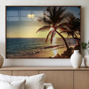 Sunset Palm Trees Wall Art Canvas Print by MyGreatCanvas | Canvas Wall Art Prints | Photo Prints & Wall Decor