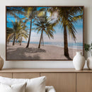 Palm Beach Tropical Island Wall Art Canvas Print