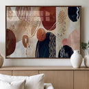 Boho Wall Art Canvas Print Set Mid-Century Prints Bohemian