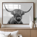 Scottish Highland Cow Cattle Art Print Wall Art Canvas Print by MyGreatCanvas | Canvas Wall Art Prints | Photo Prints & Wall Decor