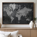 World Map Canvas Print – Detailed Map of the World Wall Art