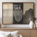 Tree Rings Canvas Wall Art Print – Minimalist Natural
