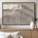 Tree Ring Wall Art Triptych, Rustic Wood Ring Canvas Print,