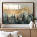 Abstract Forest Print - Mountain Wall Art | Autumn Landscape