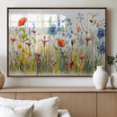 Colorful Wildflower Canvas Wall Art - Vibrant Floral