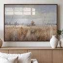 Golden Fields Wall Art Print Canvas – Serene Landscape of