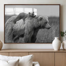 Bear and Cub Wall Art Canvas | 399 Bear Cub