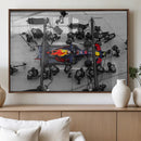 RedBull Formula 1 Canvas Wall Art Print