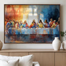 Abstract Watercolor The Last Supper Wall Art