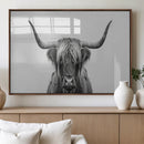 Farmhouse Longhorn Wall Art Canvas Print, Longhorn Texas by MyGreatCanvas | Canvas Wall Art Prints | Photo Prints & Wall Decor