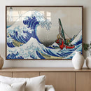 Katsushika Hokusai Kanagawa Giant Wave Wall Art Canvas Print
