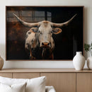 Texas Longhorn Wall Art | 3-Panel Large Texas Longhorn by MyGreatCanvas | Canvas Wall Art Prints | Photo Prints & Wall Decor