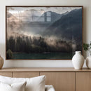 Foggy Mountain Canvas Print Forest Wall Art