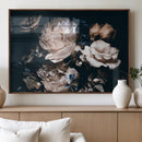 Pink Peonies Flowers Large Canvas Art Print
