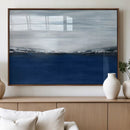 Navy Blue Abstract Wall Art Canvas Print