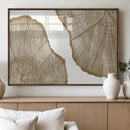 Rustic Brown Tree Ring Wall Art Canvas Print – Framed and