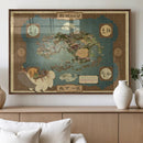 Avatar Wall Art: The Last Airbender Vintage Map - Wall Art
